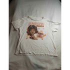 Aretha Franklin Queen Of Soul Graphic T-shirt White Cotton Mens Medium