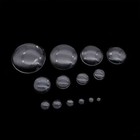 12mm 20mm 25mm 1pack Round Flat Back Glass Cabochon Transparent Crystal Cameo