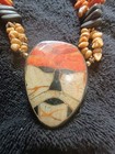 Lee Sands   Vintage    mother Of Pearl Inlay  Necklace very Rare