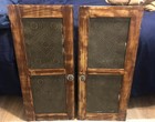 Set Of 2 Rare Antique Pie Safe Door Panels