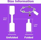 500pcs Jewelry Price Tags  Rectangular Self-adhesive Labels For Ring Display