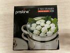 Pristine Stainless Steel 2-tier Induction Base Steamer Pot 2 5 Lit  2 64 Qt 