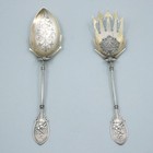 Whiting Sterling Silver Aesthetic Movement Salad Server Set 184g No Monogram