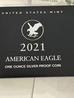2021 W American Silver Eagle Proof   With Ogp coa