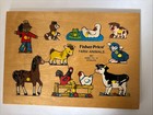 2 - Vintage 1970s Fisher Price Wooden Peg Puzzles  507  520 Complete Lot