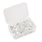 1 Box Half Round Flat Back Clear Dome Transparent Glass Cabochons Jewelry Making
