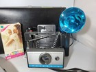 Vintage  Polaroid Automatic Land Camera 210 - Hard Case  Strap manual   More