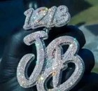 3 Ct Real Moissanite Custom Any Letter Pendant 925 Silver 14k White Gold Plated