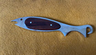 Vintage Beer   Pop Bottle Opener  Stainless   Wood Made In Japan Fish  Shaped