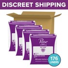 Poise Daily Liners  Incontinence Panty Liners For Bladder Long Length  White