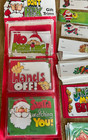140  Vtg Paper Christmas Gift Tags  Unused  70 s  Open Package   Loose