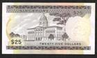 1972 Singapore  25 Dollars   P-4   Orchid Series   Crisp Extremely Fine  