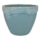 Robinson Ransbottom Vintage Ohio Art Pottery Blue Ceramic Flower Pot Planter