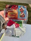 Rare  Walco Gingerbread House Makes 2 Vtg Sequin Bead Christmas Ornament Kit