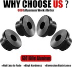 Vpzmt Solid Aluminum Handlebar Riser Bushings For Harley Black
