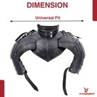 Medieval Iron Gorget Spaulders Arm Shoulder Set Viking Crusader Larp Pauldrons