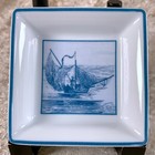 Hermes Paris Ashtray Plate Dish Porcelain Mini Tray 2003 Limited Model 8 X 8 Cm