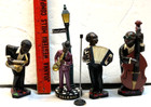 1990 s All That Jazz 4-pc Parastone Figurine Band Signed Ros 94  Beautiful Cond 