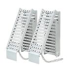 2pcs Foldable Atv Ramps 72  L X9 W Folds Into Three Sections Atv Ramps 1500 Lbs