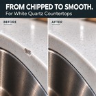 White Quartz Countertop Repair Kit For Chips  Cracks   Edge Damage
