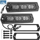 2x 8  Flush Mount Cree Led Work Light Bar Spot Pods Offroad Driving Rear   Wire
