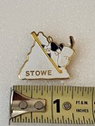 Vintage Rare 1958 Stowe Ski Resort Vermont Snoopy Pin Travel Schultz