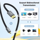 Micro Hdmi To Hdmi Cable Adapter Converter 4k Gopro Hero 7 6 5 4 3 Camera 60hz