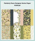 Stampin Up Painterly Pears Designer Series Paper 24 Sheets 6x6 Dsp  Half Pack