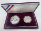 1992 Us Olympic 2-coin Commemorative Proof Set W box   Coa