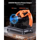 Uimoso 14-inch Metal Cutting Chop Saw With Abrasive Wheel  3500 Rpm Speed