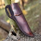 Usa Edc Fixed Blade Knife Leather Sheath Knives Holster Belt Carry