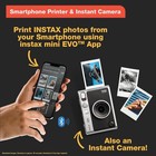 Fujifilm Instax Mini Evo Hybrid Instant Camera Built-in Selfie Mirror - Brown