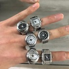 Mini Finger Ring Quartz Watch With Elastic Band For All