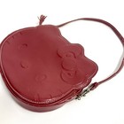 Hello Kitty Purse 6x7   Coin 4x3 Burgundy Red Kitty Shaped Girl Kid Y2k Vintage