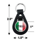 Graphics   More Black Leather Italia Italy Italian Flag One Size 