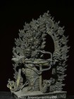 12 5  Collect Old Tibet Buddhism Pure Bronze Gilt Luo Suixing Buddha Statue