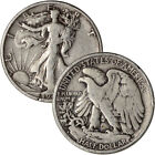 90  Silver Walking Liberty Half Dollars - Roll Of 20 -  10 Face Value
