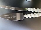 Personalized Cake Knives And Server Wedding Serving Utensils 2-pc Set Boda