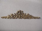 Vtg  Ornate Brass Floral Swag Garland Embellishment Furniture Hardware Decor