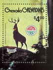 Grenadines Disney Stamps--souvenir Sheet--bambi In The Woods--scott  420 --mnh