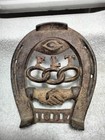 Antique Masonic Order Of Odd Fellow Horseshoe  handshake  All Seeing Eye  F L T 