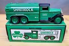 Shamrock Gasoline 1930 Diamond T Tanker Ertl 1 34 Bank New