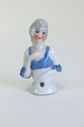 Antique 1920s Art Deco Porcelain Half Doll Germany Pin Cushion Vanity 2 