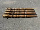 Set Of 4 Antique 29  Turned Oak Table Legs Dining Kitchen Reclaimed Lumber