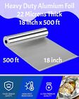 Aluminum Foil Wrap Roll 18 In X 500 Ft Heavy Duty Commercial And Home Use