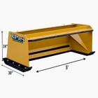 5  Xp24 Snow Pusher With Pullback Bar Skid Steer - Free Shipping