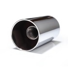 60 Pack Chrome Plastic 33mm 4-1 4  Screw-on Lug Nut Covers Flat Top Cylinder