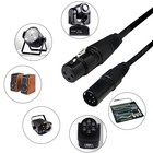 Dmx 512 Cable 1 6m 5-pin Male To 3-pin Female Xlr Stage Light Dj Connector