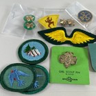 Girl Scout  Brownie Lot - Pins Patches - Vintage