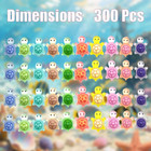 300pcs Mini Resin Animals Turtles  Luminous Mini Animals Figurines Tiny Turtle B